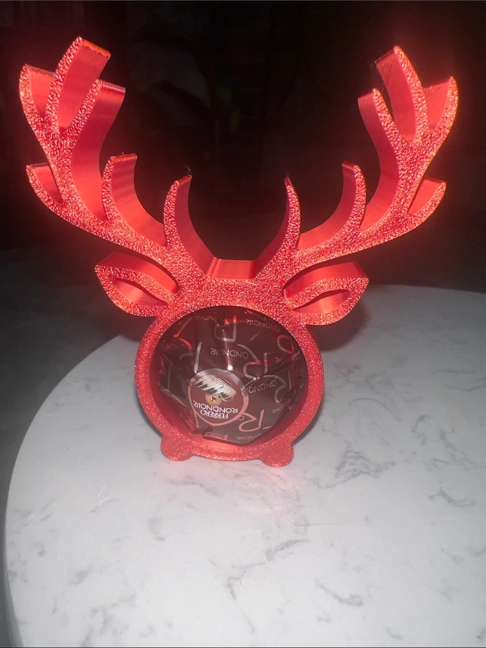 3d printed deer antler chocolate holder/napkin ring